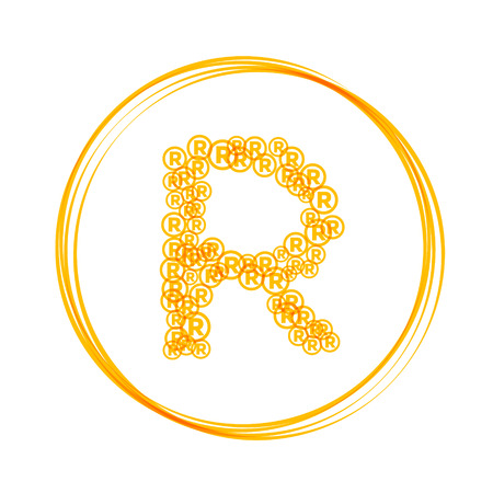 Abstract infringement symbol of reservedのイラスト素材