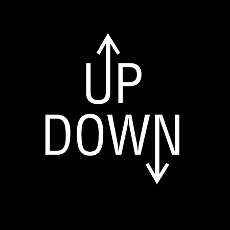 Concept of up and downのイラスト素材