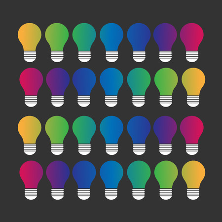 Useful colorful festive decoration bulbsのイラスト素材