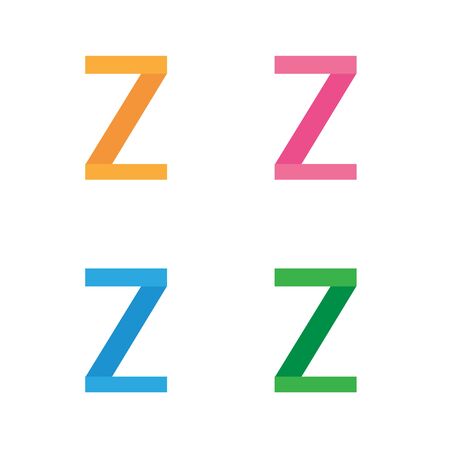 Abstract letter Z logo icon designのイラスト素材