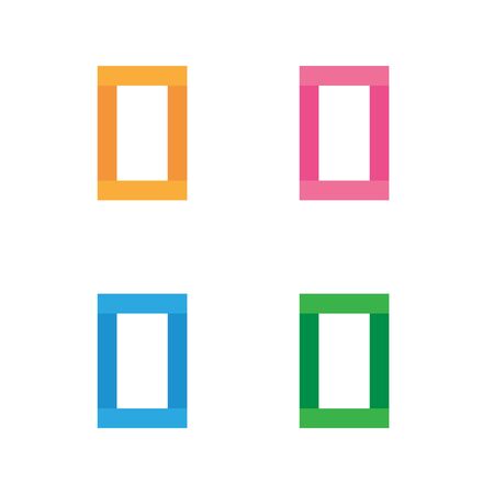 Abstract letter O logo icon designのイラスト素材