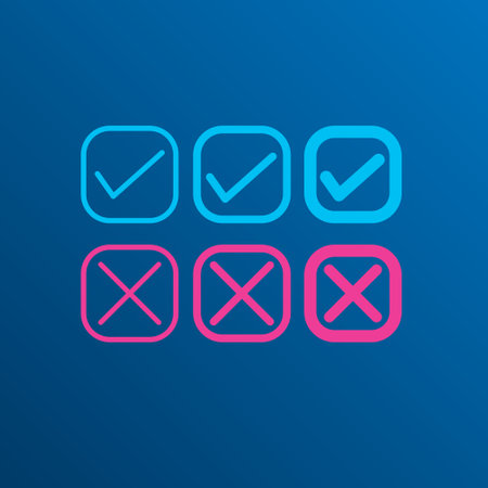 Set of DO and DO NOT modern simple iconのイラスト素材