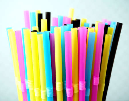Colorful straws for drinks