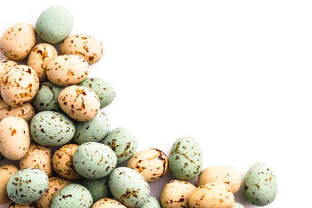 Easter Egg with copy space. Colorful Holiday eggsの写真素材