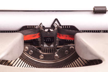 Details on antique typewriter. Vintage and retroの写真素材