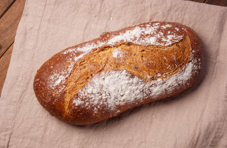 Loaf of fresh baked Organic whole wheat bread