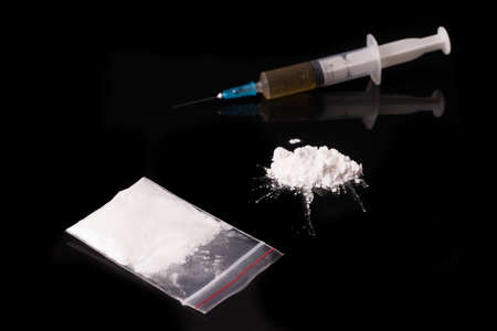 cocaine, Herion or other illegal drugs that are sniffed by means of a tube or injected with a...