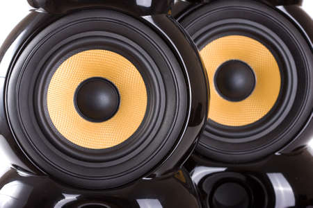 pair of speakersの写真素材