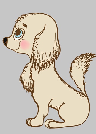 nice litle dogのイラスト素材