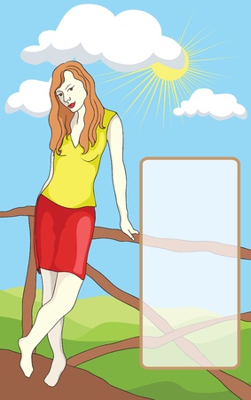 nice girlのイラスト素材