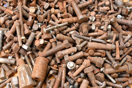 Steel Hex Nut Rusty Ocher Background Texture Bolt Plain Stainless Threaded Rod Tool Mechanical