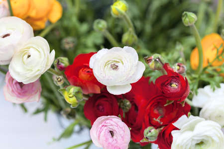 Bunch of random flowers closeup.の写真素材