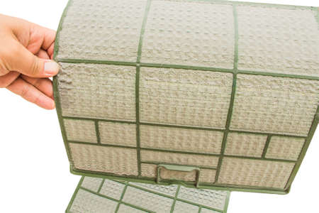 dust on the air conditioner filter