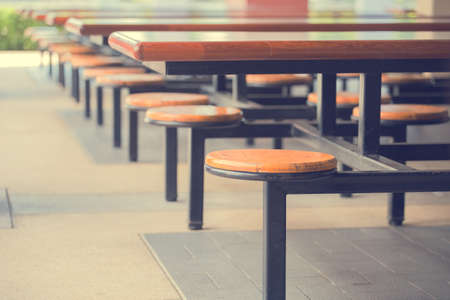 Empty chair-vintage effect style picturesの写真素材