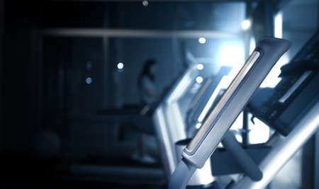 blurred  Image  fitness and gym room interior backgroundの写真素材