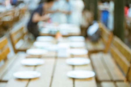 Restaurant abstract blur background with bokeh imageの写真素材