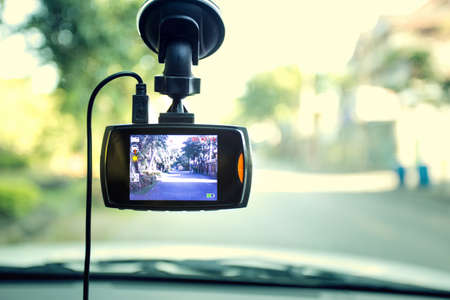 Car DVR Front camera car recorderの写真素材