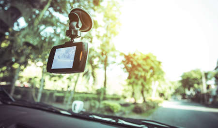 Car DVR Front camera car recorderの写真素材