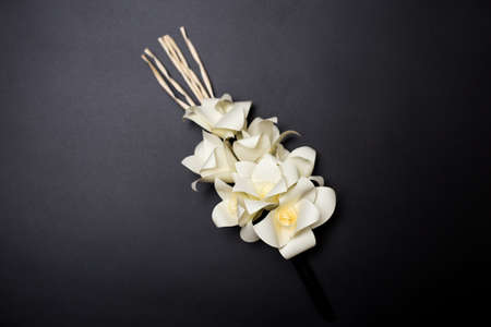 Dok Mai Chan. Thai artificial flowers used during a funeralの写真素材