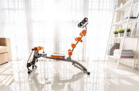 exercise machines sit-ups at the homeの写真素材