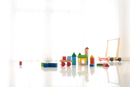 Interior of colorful playing room for kidsの写真素材
