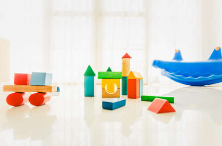 Interior of colorful playing room for kidsの写真素材