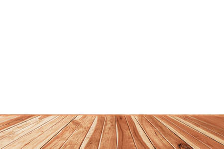 Abstract Natural on wood table isolated on white background, montage display your productの写真素材