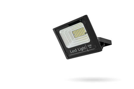 LED sport light for solar energy on white background.の写真素材
