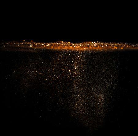 glitter vintage lights background. defocusedの写真素材