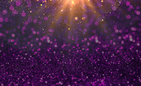 bokeh purple festive Christmas abstract background or with blank space