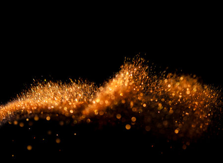 Bokeh Abstract Background with Glitter Lights. Blurred Soft vintage coloredの写真素材