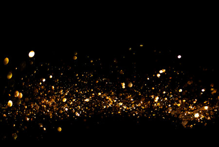 Bokeh Abstract Background with Glitter Lights. Blurred Soft vintage colored.の素材