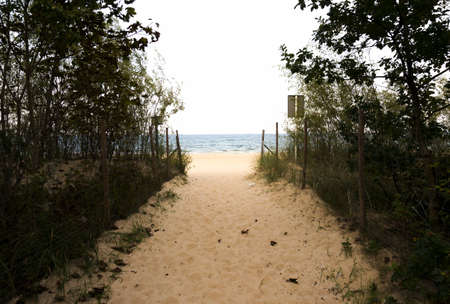 Beach entranceの写真素材