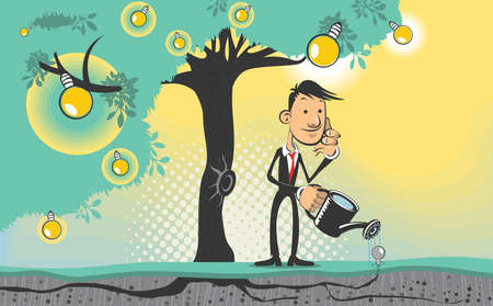 ideas treeのイラスト素材