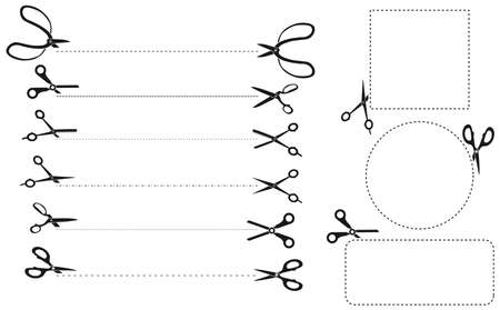 Scissor Cuttingのイラスト素材