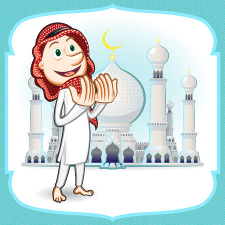 Eid Mubarak Greeting Cardのイラスト素材