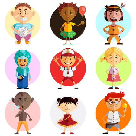 Happy Childrens Day Illustration  Illustration Of Children Around The World Celebrate World Childrens Dayのイラスト素材