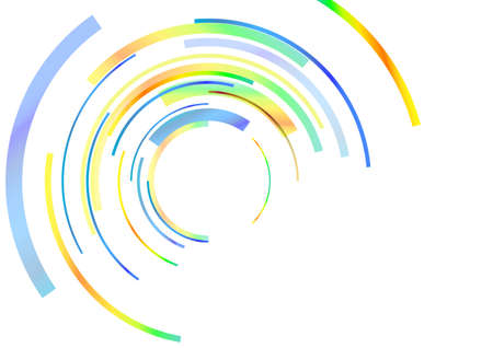 abstract colour rings. vector illustrationのイラスト素材