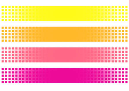 colorful banners with transparent shapes. vector illustrationのイラスト素材