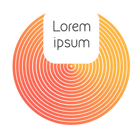 abstract background with circles and square text box. vector illustrationのイラスト素材