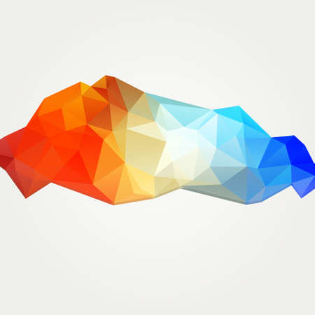 abstract triangle pattern colorful background. vector illustrationのイラスト素材