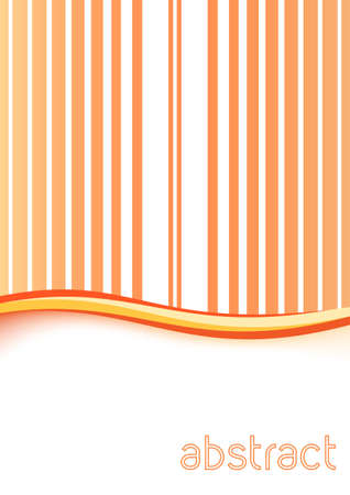 abstract smooth orange peach background folder with gentle swoosh wave. vector illustrationのイラスト素材