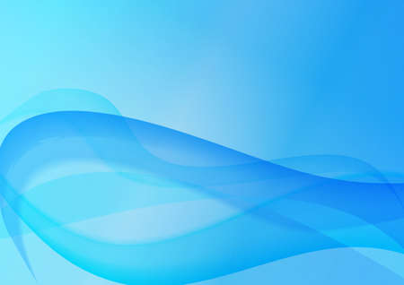 abstract background with soft blue tentacle-like sea swoosh waves. vector illustrationのイラスト素材