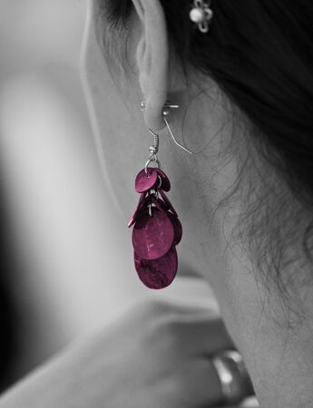 Ear ringの写真素材