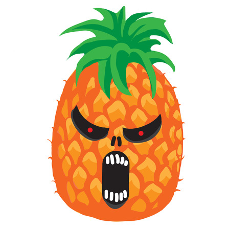 pineapple halloweenのイラスト素材