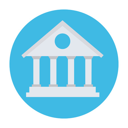 bank icon building vector illustration banking icon isolated on white epsのイラスト素材