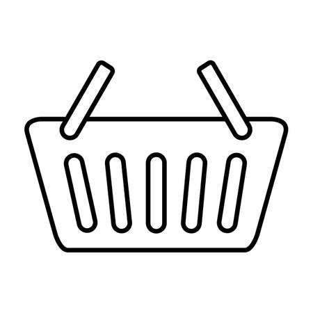 Basket line flat vector icon buy flat vector icon market flat vectorのイラスト素材