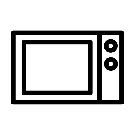 Microwave icon from appliances set. vector isolated illustration isolatedのイラスト素材