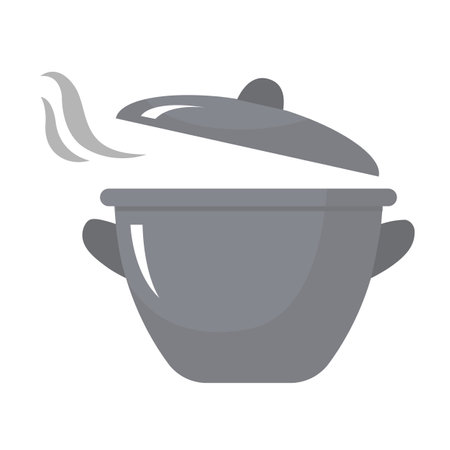 Cooking pan icon pot icon vector isolatedのイラスト素材