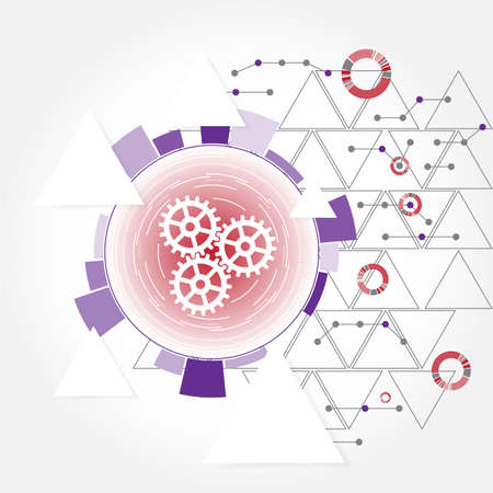 Abstract Techno background. Eps 10. Vector illustrationのイラスト素材